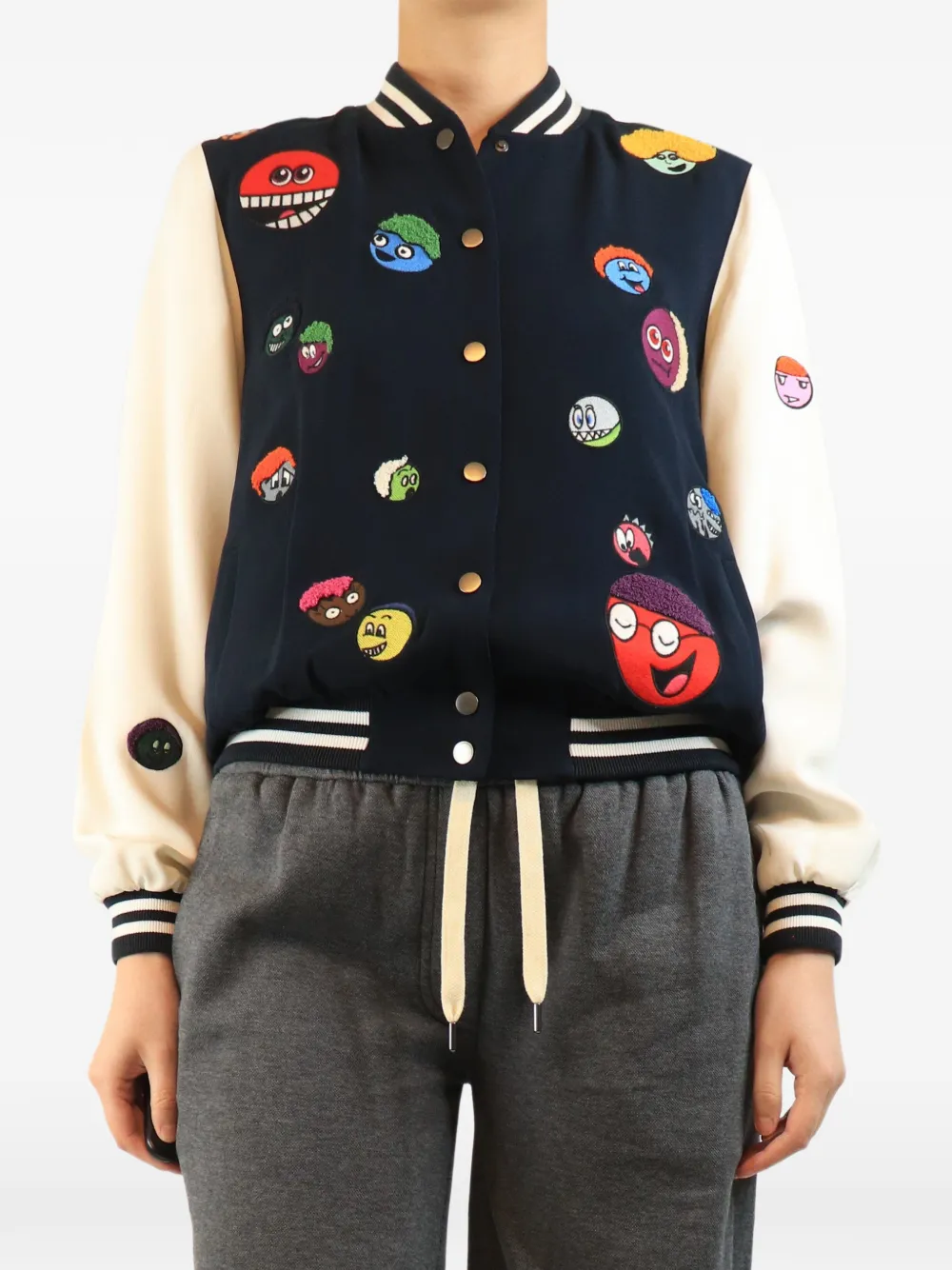 Mira Mikati Archive Monster bomber jacket - Blue
