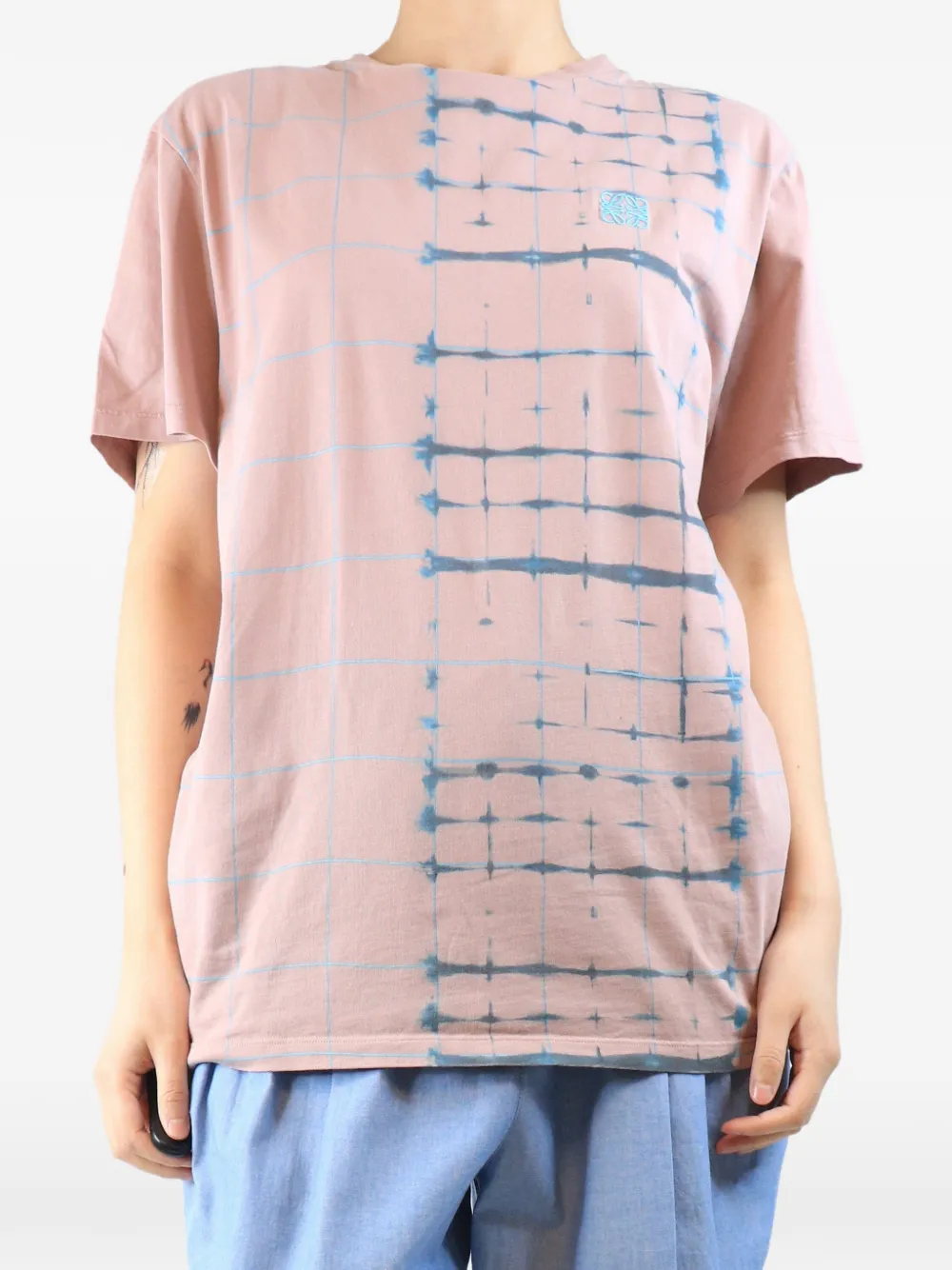 Loewe Pre-Owned T-Shirt mit Batikmuster - Rosa