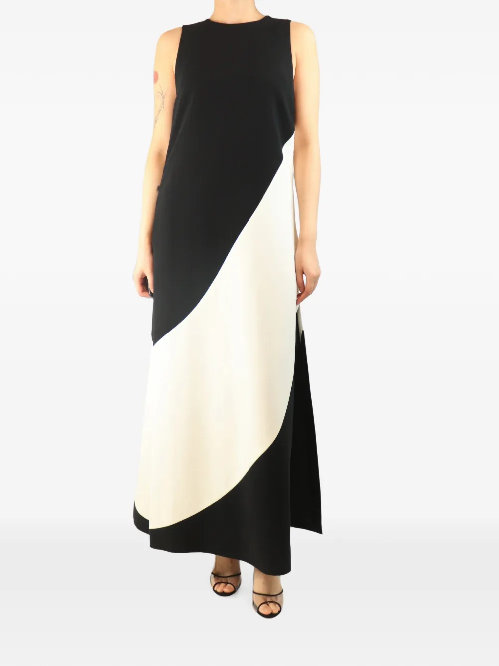 alice + olivia Abito lungo smanicato - Nero