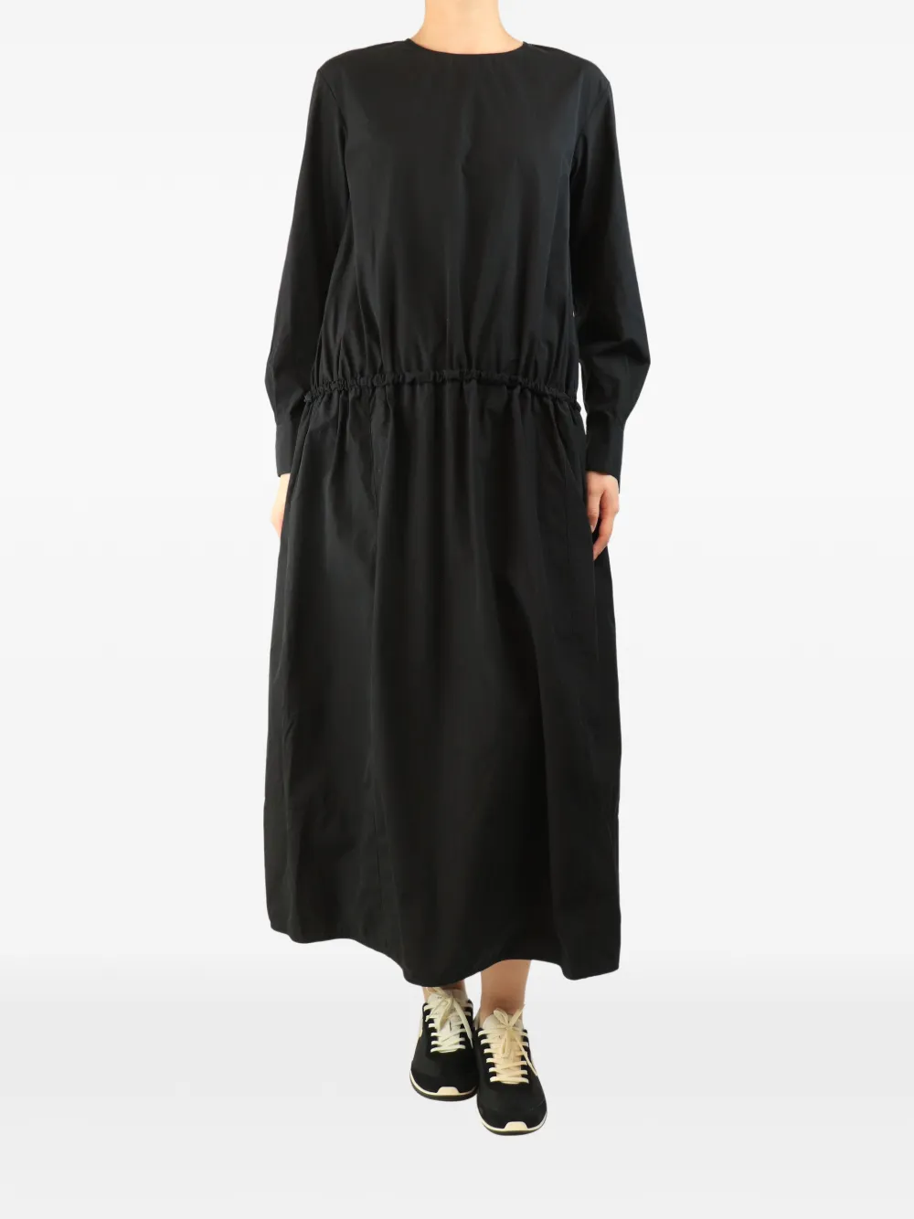 Marni Pre-Owned Langärmeliges Maxikleid mit Kordelzug - Schwarz