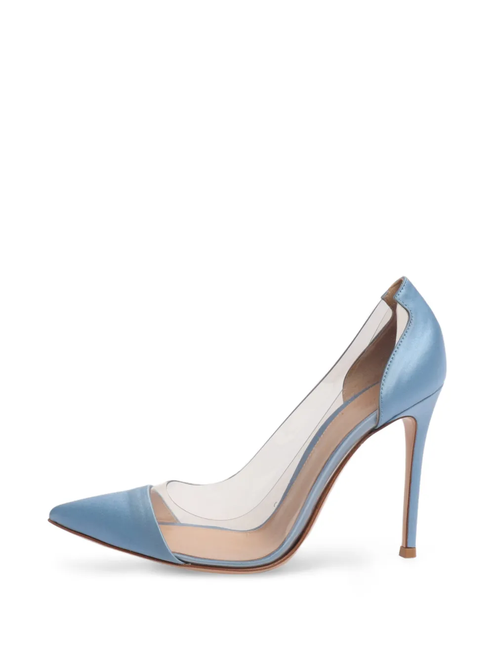 Gianvito Rossi Pumps con inserti trasparenti - Blu