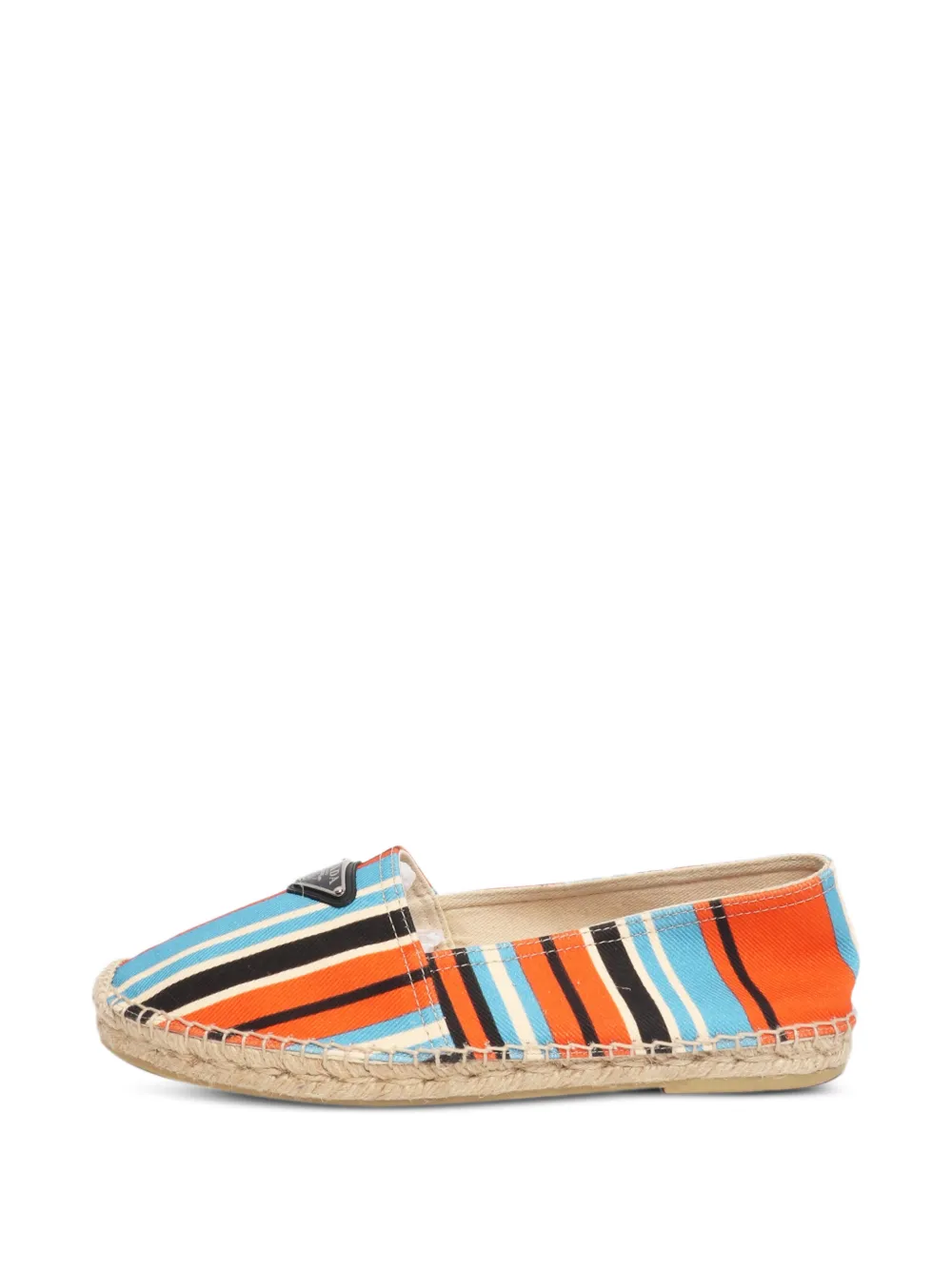 Prada Pre-Owned Gestreifte Espadrilles - Orange