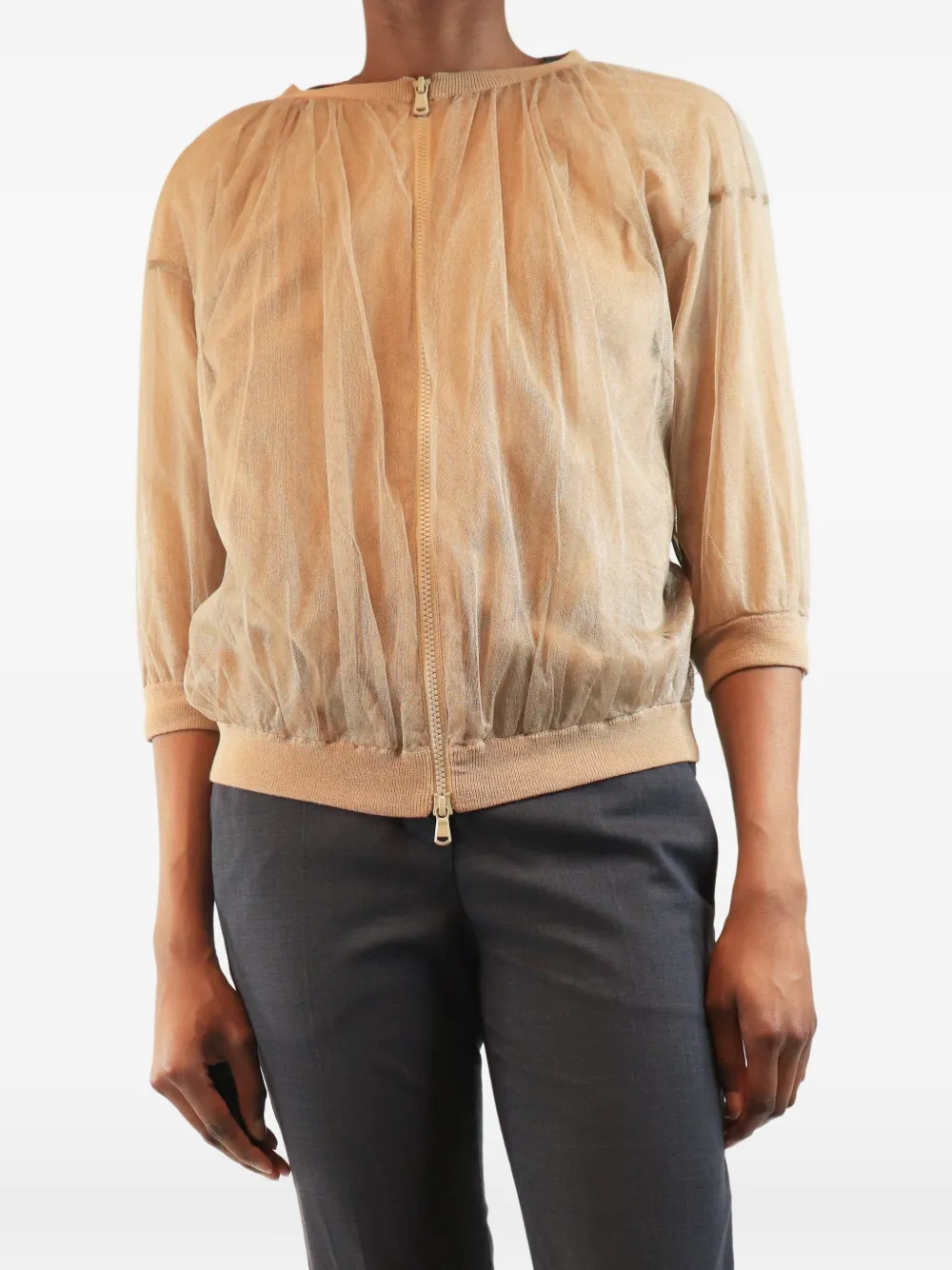 Brunello Cucinelli Vintage Giacca con zip - Toni neutri