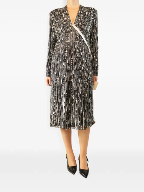 Jenny Packham bead-embellished midi dress
