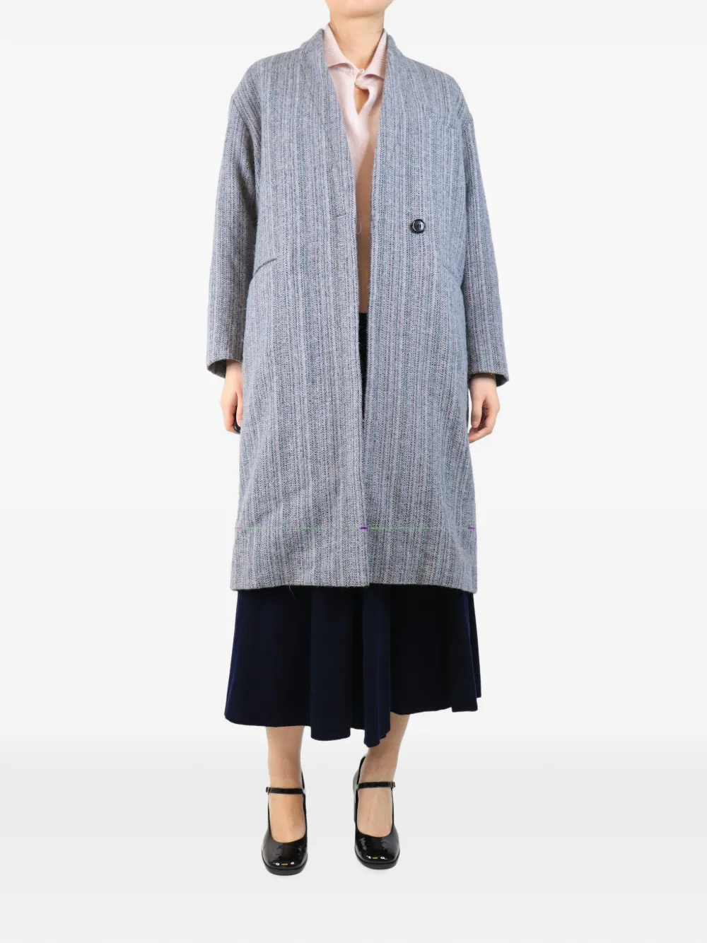 MARANT ÉTOILE Henlo Mantel aus Wolle - Grau