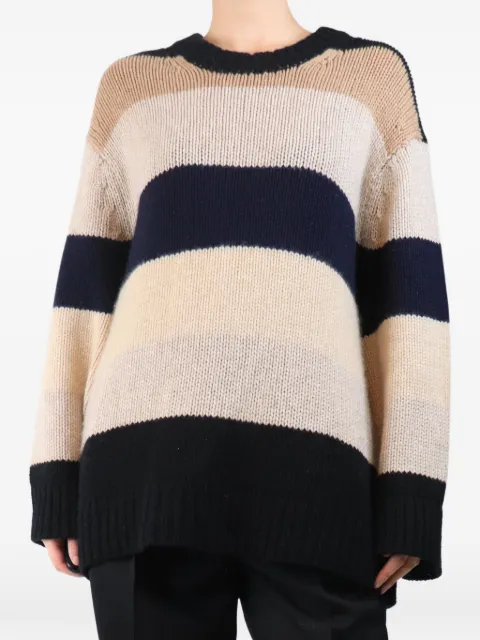  KHAITE Pre-Owned striped oversized sweater