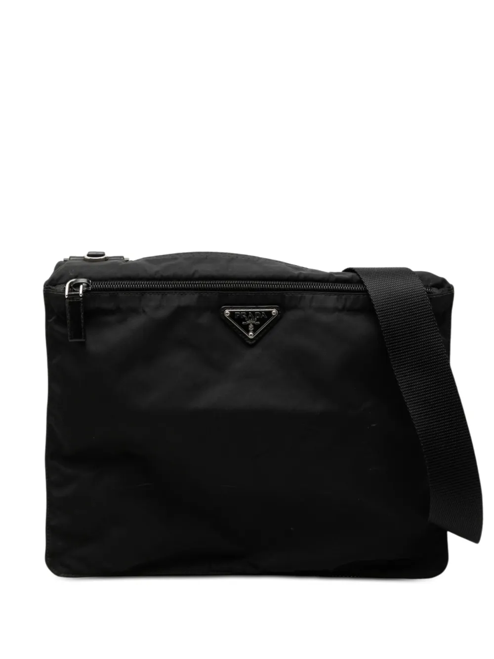 Prada Pre-Owned 2013-2026 Tessuto Zip Top crossbody bag - Nero