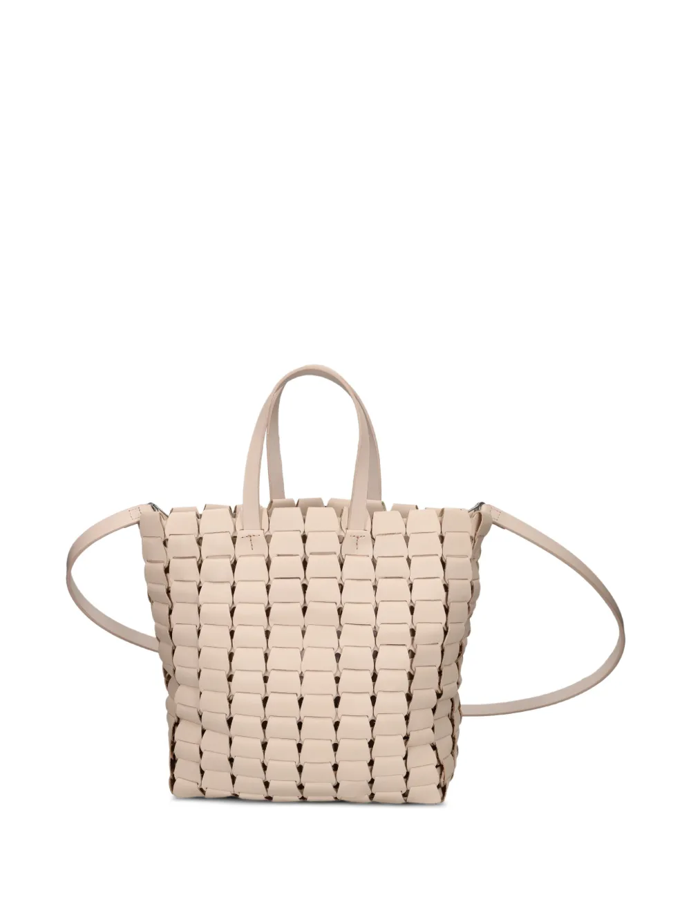 DRAGON DIFFUSION Link geweven leren shopper Beige