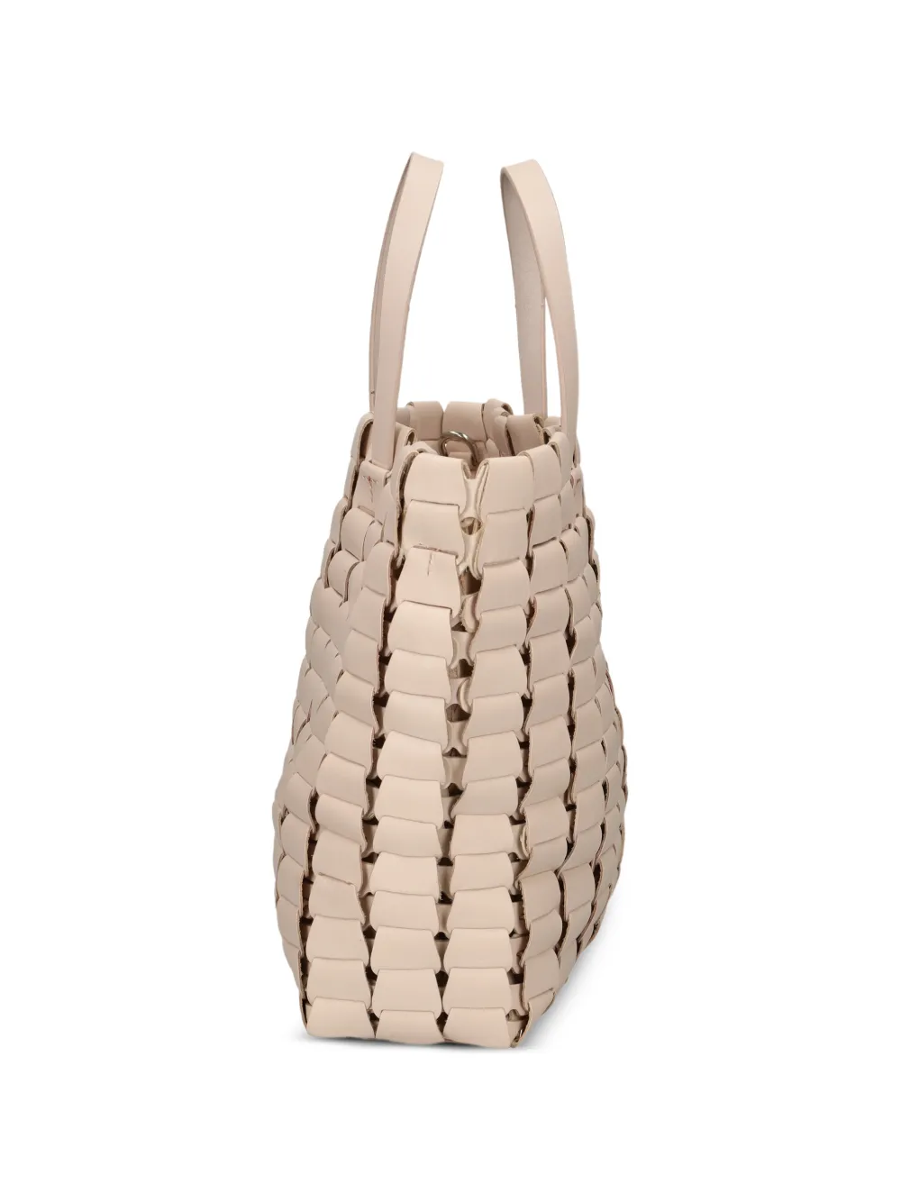 DRAGON DIFFUSION Link geweven leren shopper Beige