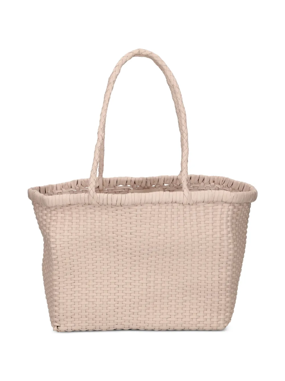 DRAGON DIFFUSION Kleine B Weave leren shopper Beige