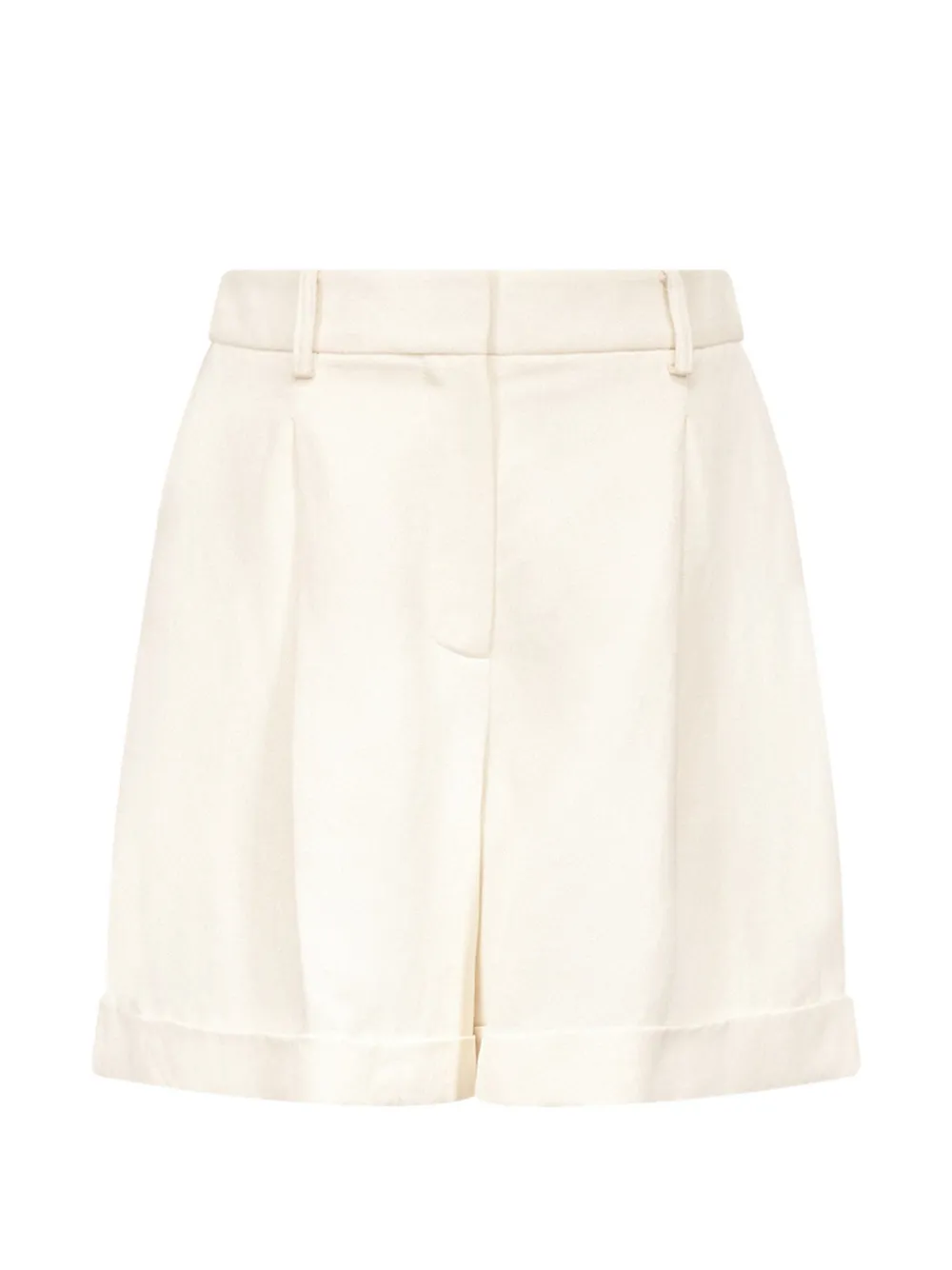 TWP Cisco pleated turn-up shorts - Nude