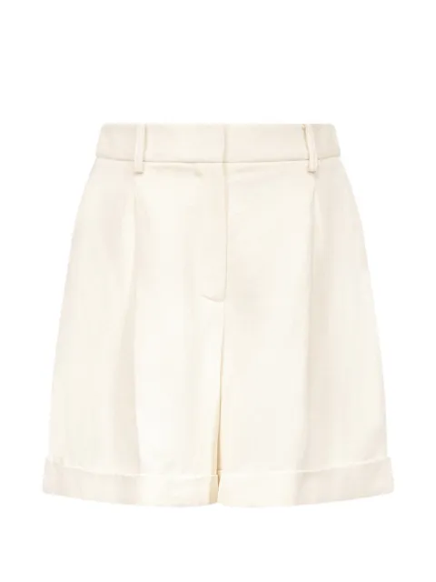 TWP Cisco pleated turn-up shorts