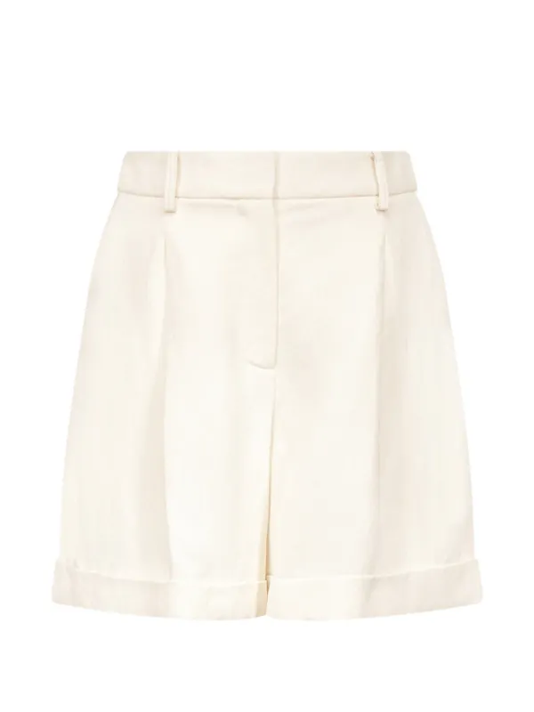 Twp Cisco Pleated Turn-up Shorts in Neutrals