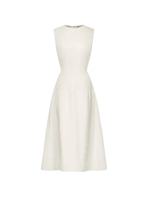 TWP dart-detail sleeveless midi dress