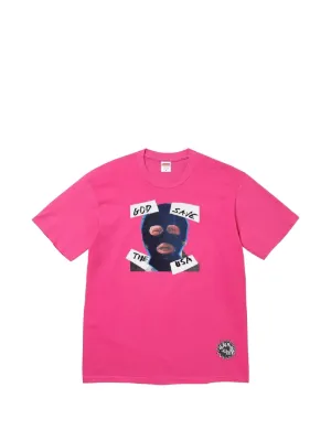 Supreme Open Knit Football T-shirt | Pink | FARFETCH UK