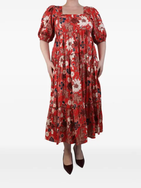 Ulla Johnson Nora gathered floral-print midi dress