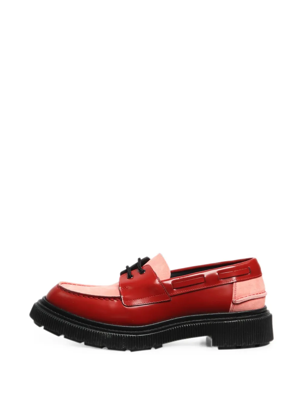 Adieu Paris Segelschuhe in Colour-Block-Optik - Rot