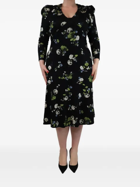 ERDEM floral-print midi dress
