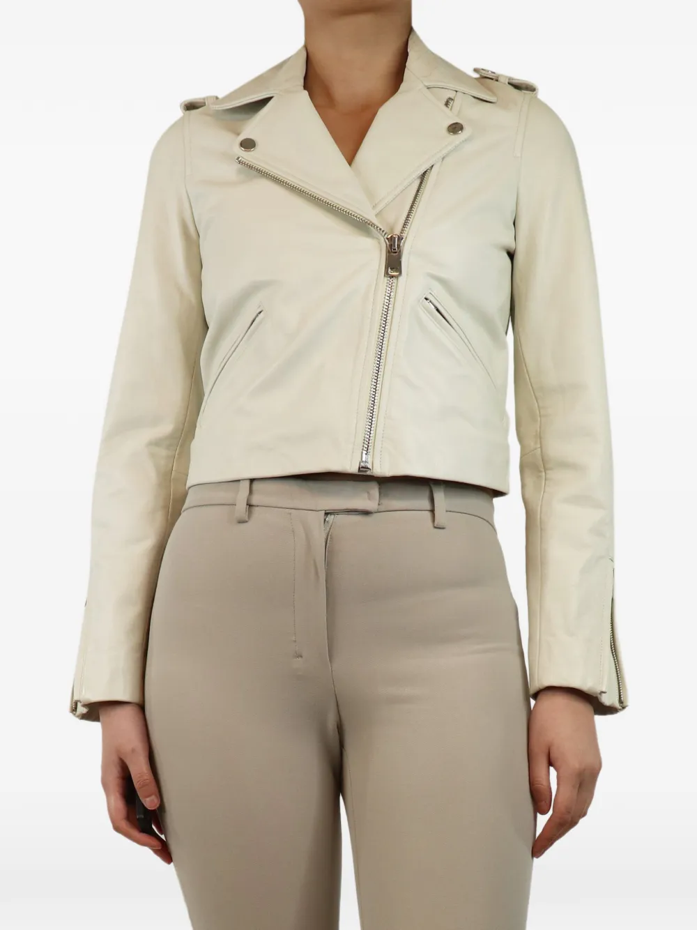 Claudie Pierlot Giacca in pelle sintetica - Toni neutri