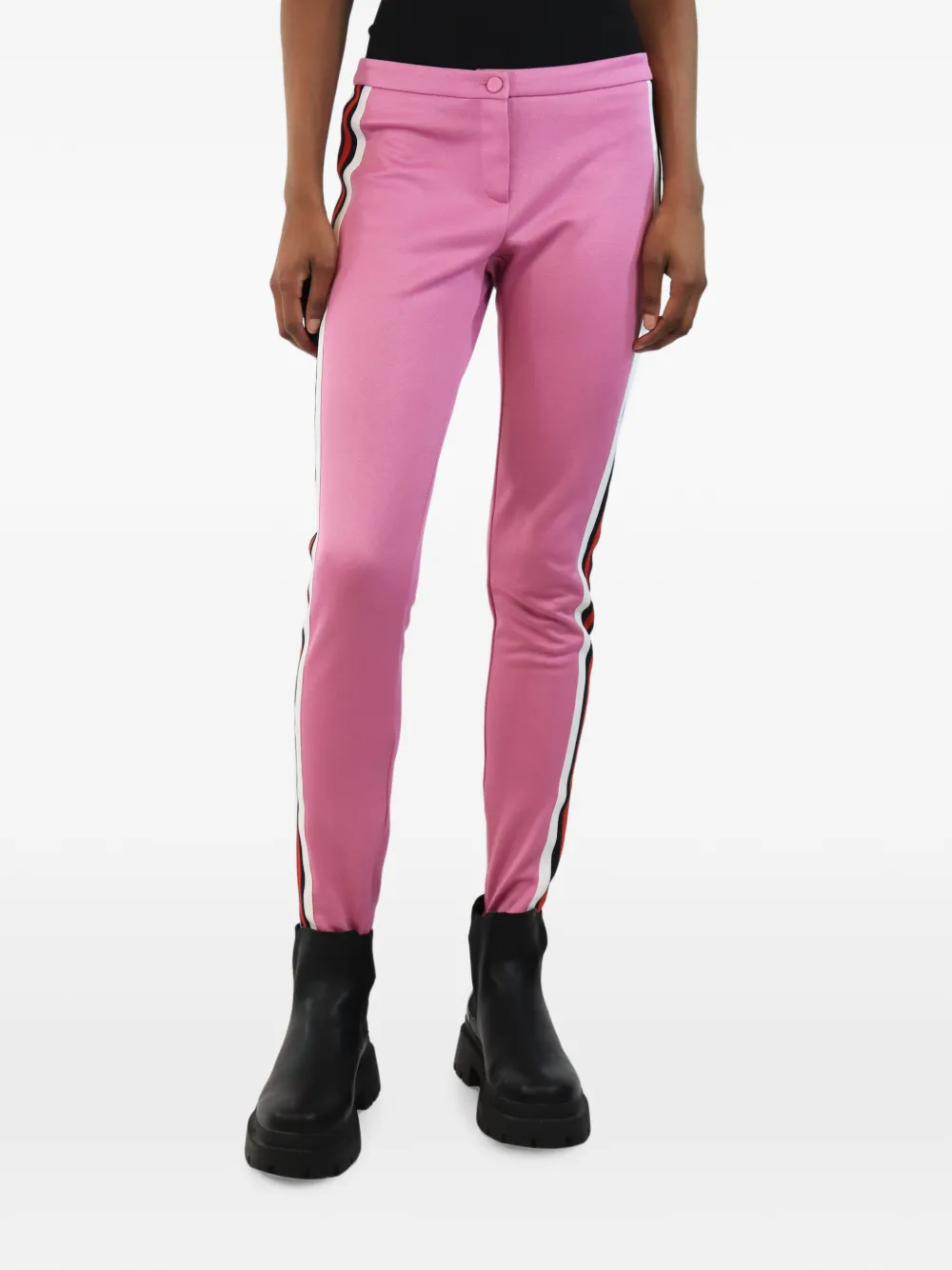 Gucci Pre-Owned Pantaloni con decorazione Web - Rosa