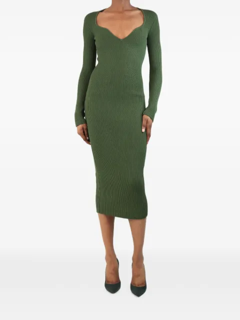  KHAITE Pre-Owned Alessandra ribbed midi dress