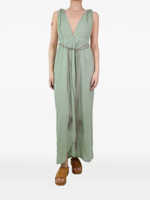 Caravana vestido midi con cuello halter