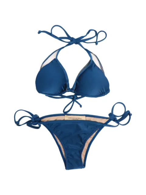 Adriana Degreas bikini con detalle de malla