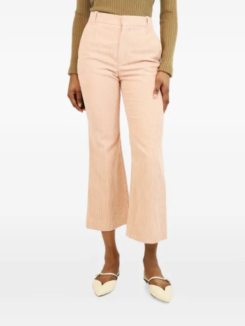 Chloé Vintage corduroy cropped bootcut trousers