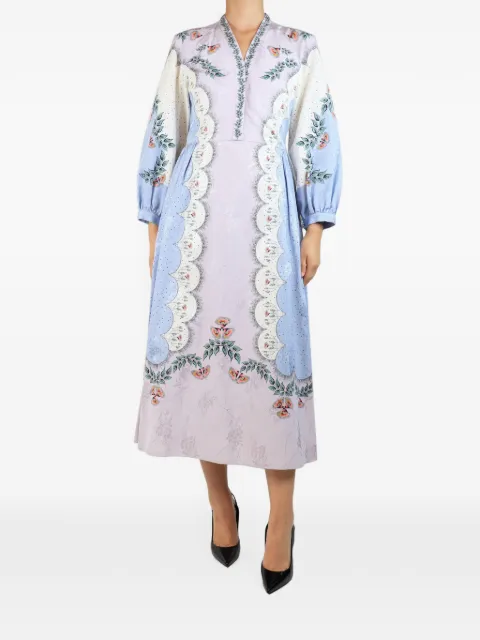 Vilshenko maxi floral-print dress