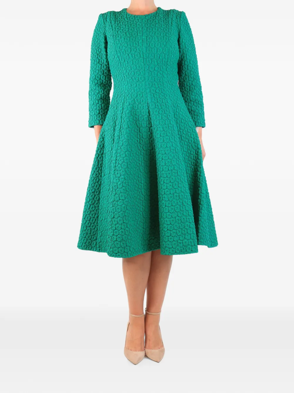 SUZANNAH LONDON Cannes Midikleid mit Reißverschluss - Grün