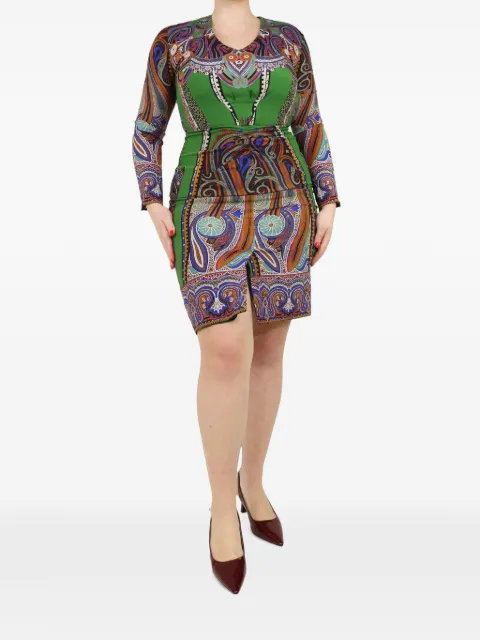 Etro Pre-Owned paisley-print mini dress