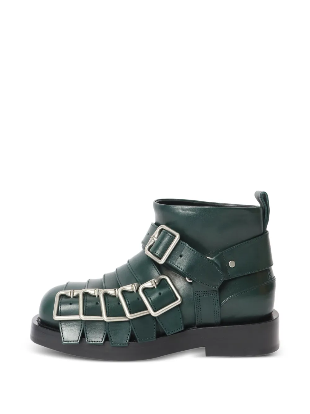 Burberry Pre-Owned Stivaletti con fibbia - Verde