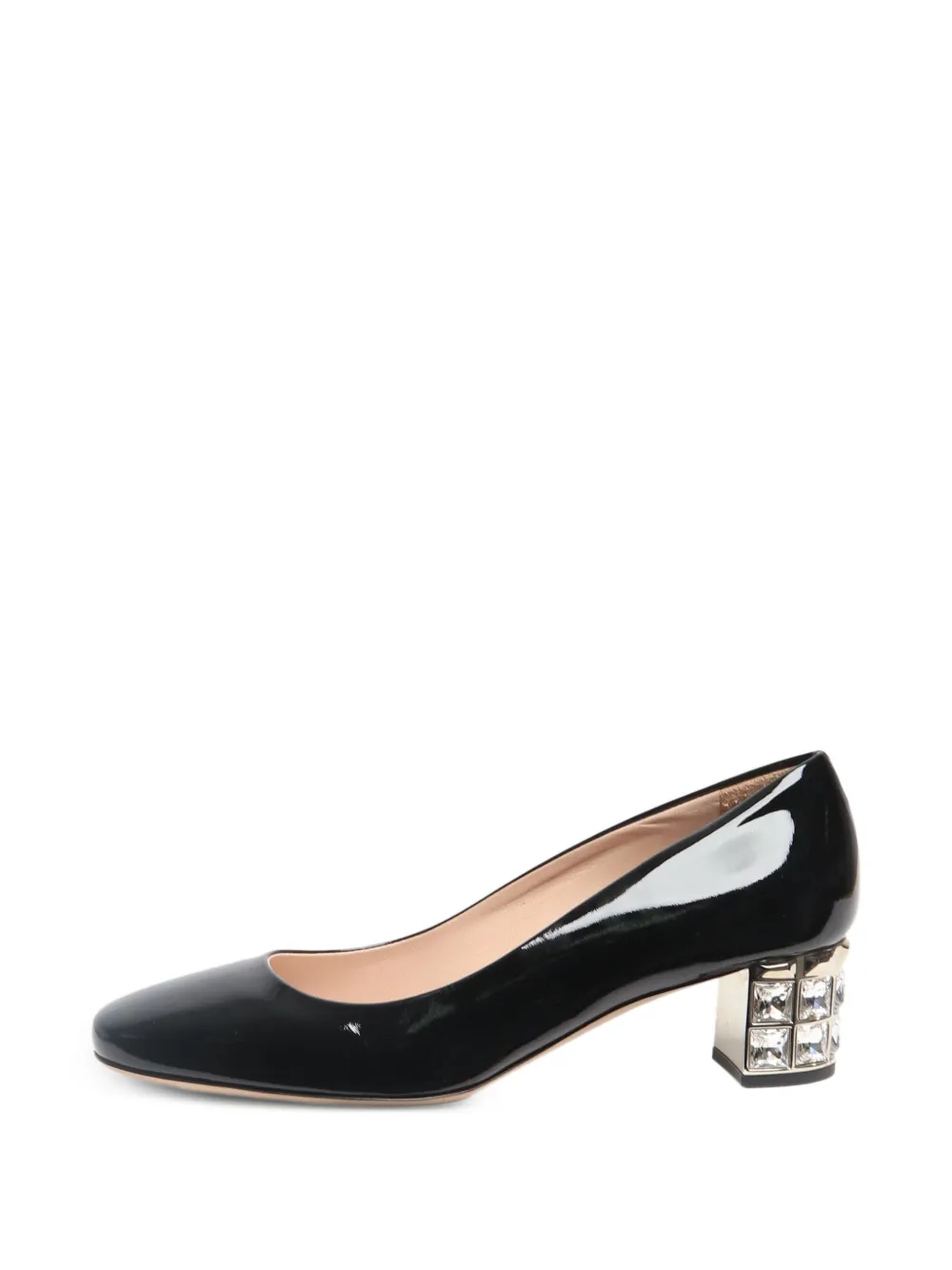 Miu Miu Pre-Owned Pumps mit Kristallen - Schwarz