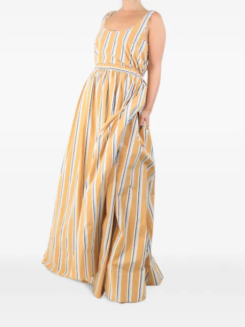 Brock Collection Oriana striped-cotton maxi dress