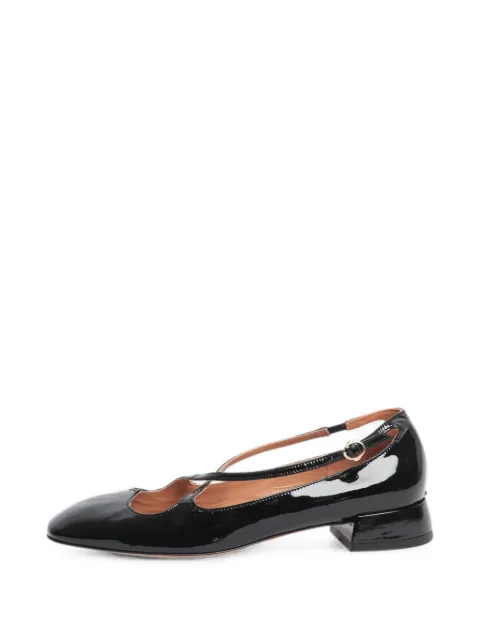 A.Bocca crossover-strap leather pumps