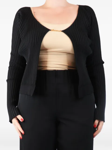 Jacquemus Pre-Owned ribbed cropped cardigan