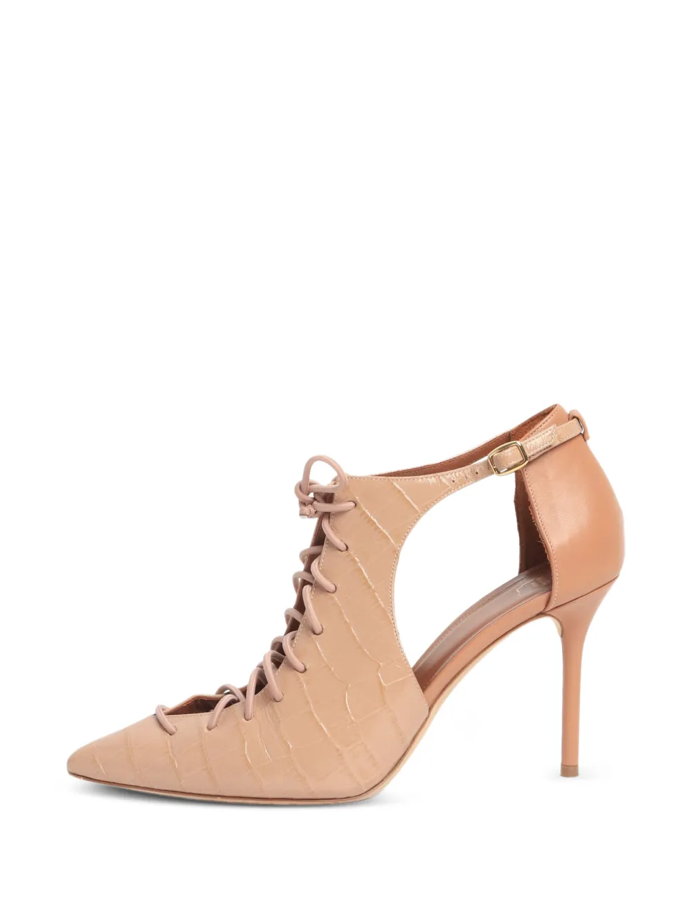 Malone Souliers Pumps mit Schnürung - Nude