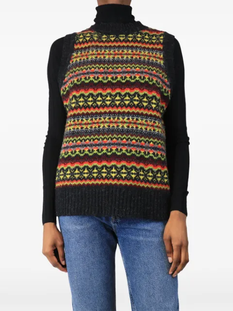 Molly Goddard Fair Isle vest