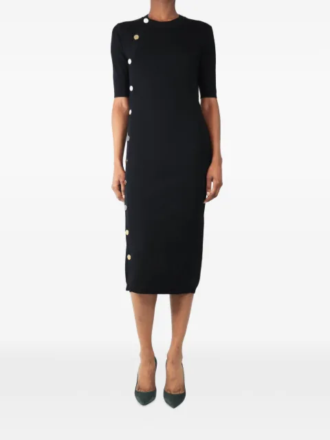 Altuzarra button-front rib-knit midi dress