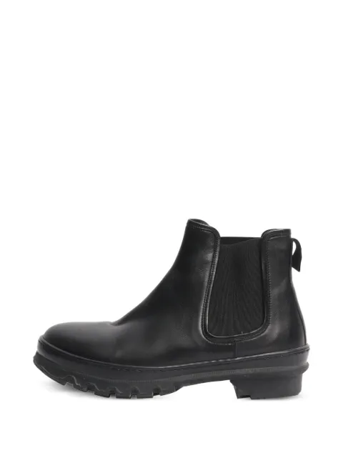 LEGRES round-toe leather Chelsea boots