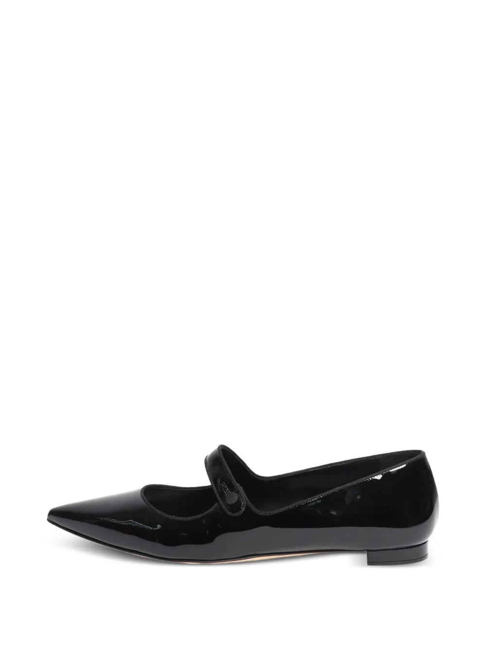 Manolo Blahnik Pumps basse a punta - Nero