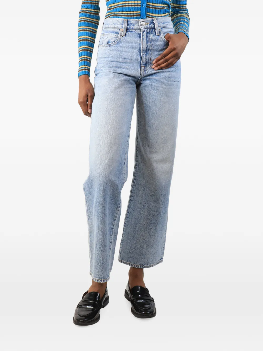 SLVRLAKE Jeans con effetto schiarito - Blu