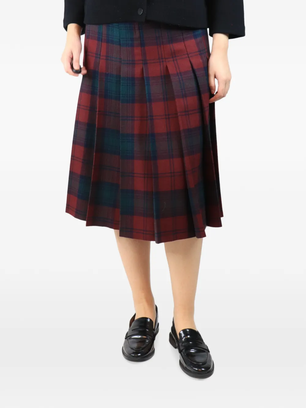 Red Valentino Vintage Rock mit Falten - Rot