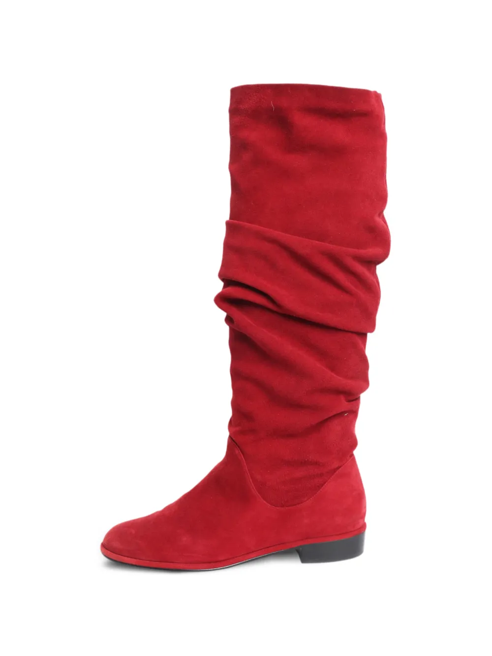 Stuart Weitzman Stivali al ginocchio in pelle scamosciata - Rosso