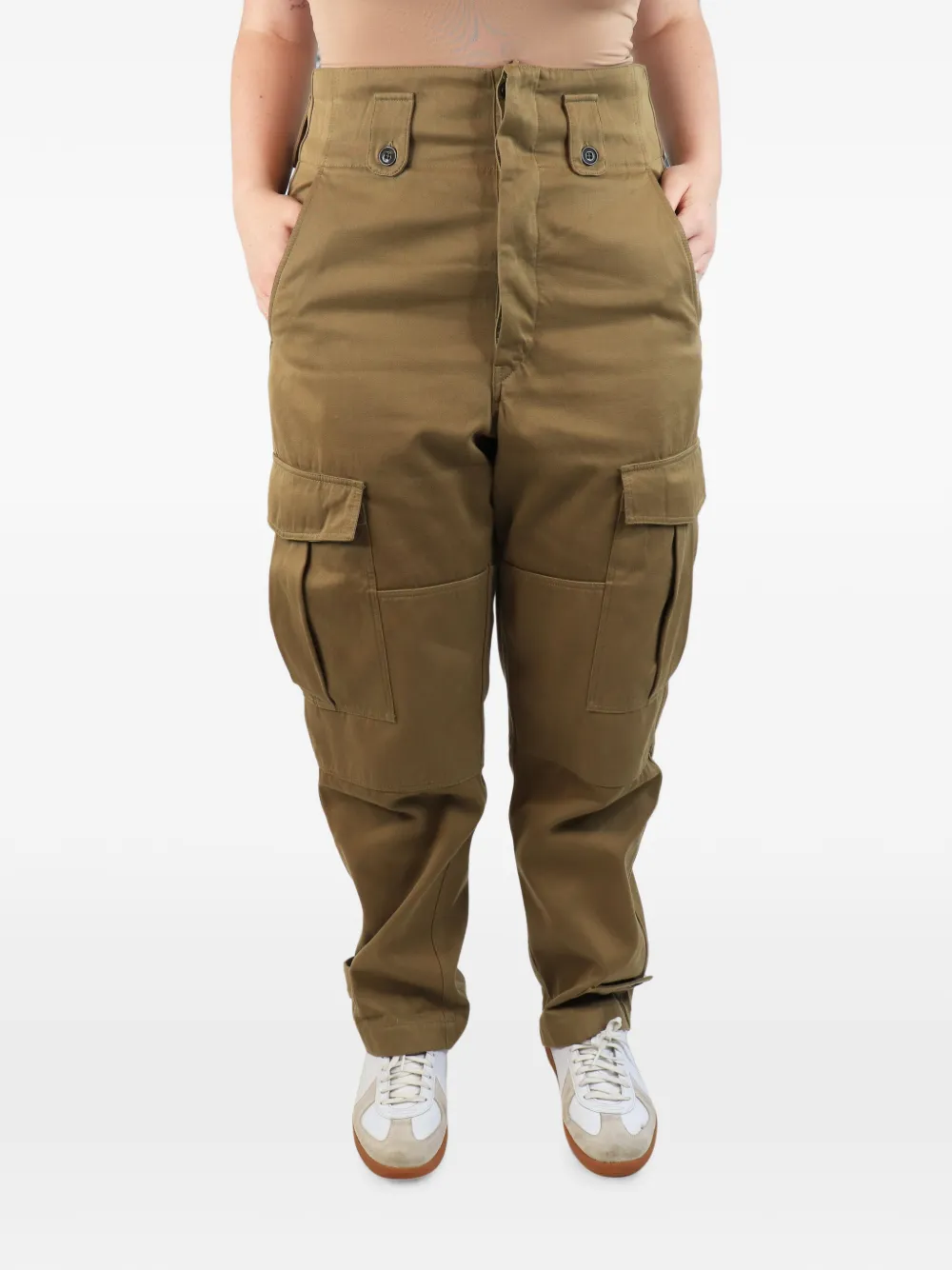MARANT ÉTOILE pantalon cargo à taille haute - Vert