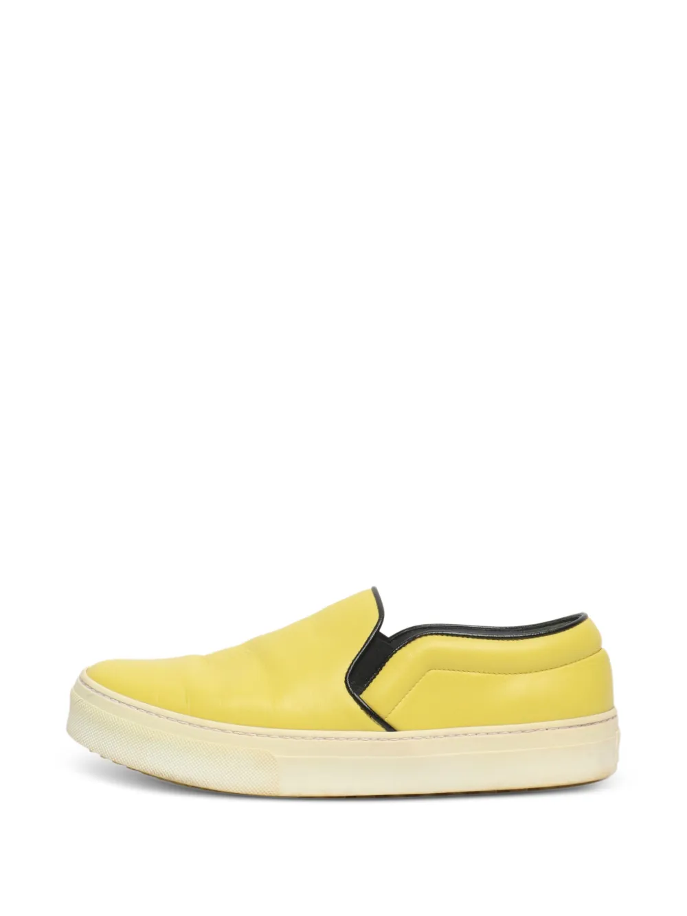 Celine Pre-Owned slip-on leather sneakers - Yellow