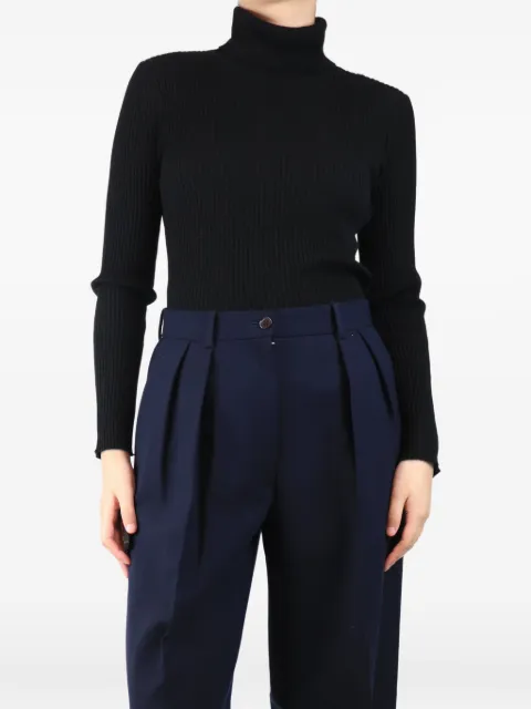 Paule Ka ribbed roll-neck long-sleeve top