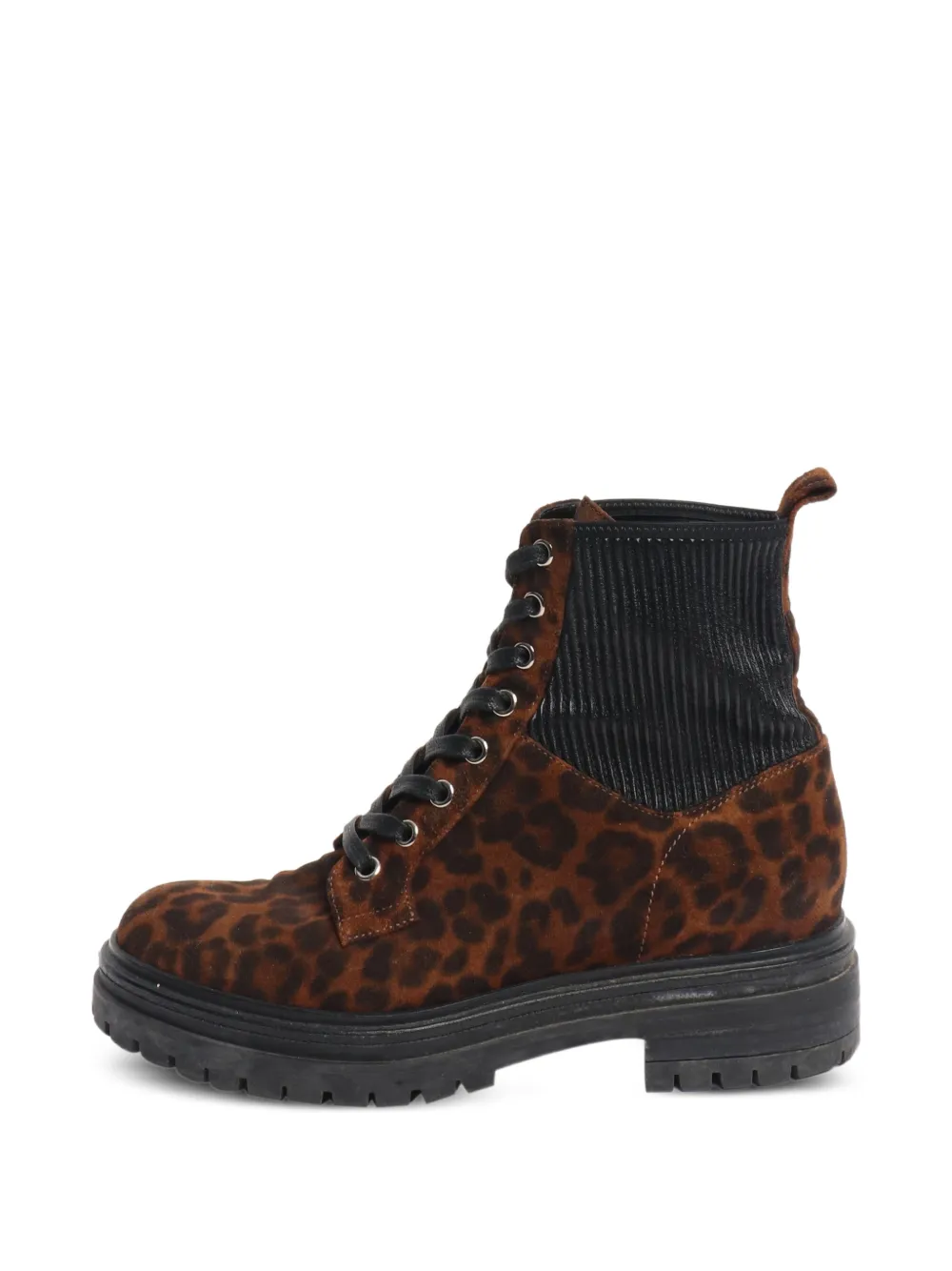 Gianvito Rossi Stivaletti con stampa leopardata - Marrone