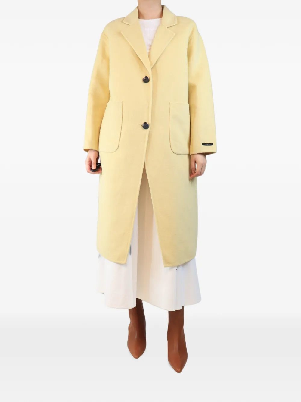 RINO & PELLE Vinky Oversized-Mantel - Gelb