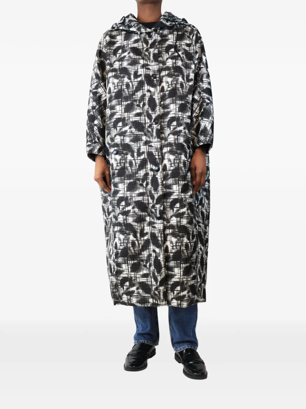 Prada Pre-Owned Re-Nylon printed raincoat - White